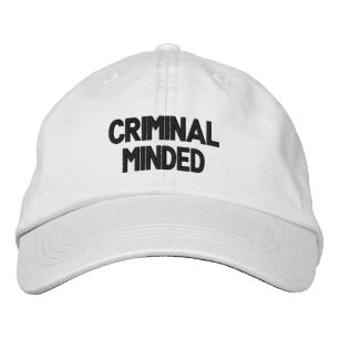Brodée criminel Casquette ajustable
