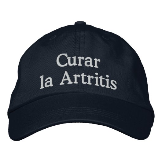 Brodée "Curar la Artritis" - Casquette Bordados (Devant)