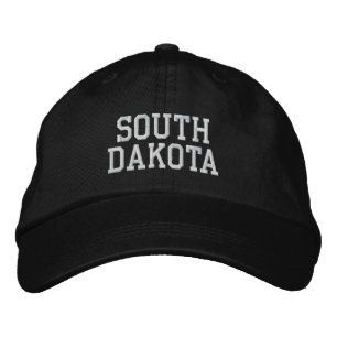 Brodée Dakota du Sud brodé Casquette ajustable noir