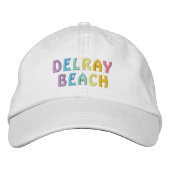 Brodée DELRAY BEACH casquette (Devant)
