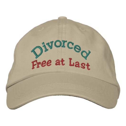 Brodée DIVORCED Casquette par SRF - Gratuit en Dernier ! (Devant)