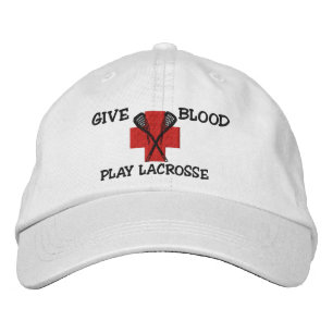 Brodée Donner du sang Lacrosse Casquette brodé