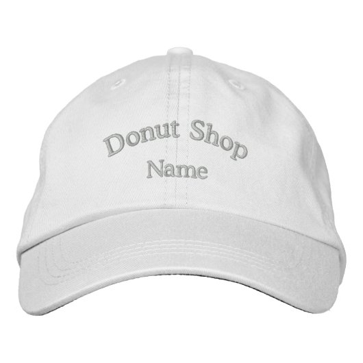 Brodée Donut Shop Name Casquette brodé (Devant)