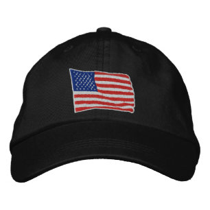 Brodée Drapeau américain Casquette brodé