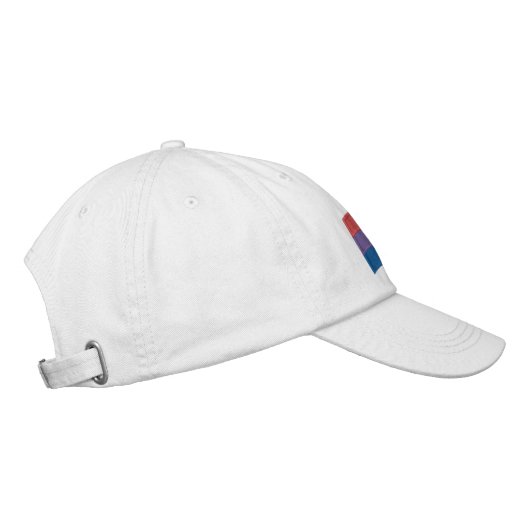 Brodée Drapeau de la fierté bisexuelle Casquette de baseb (Droite)