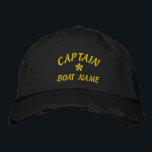 Brodée Drôle Casquette brodé<br><div class="desc">Casquette brodé,  Casquette brodé,  CAPITAINE brodé,  NOM DU NAVIRE brodé</div>