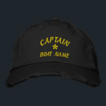 Brodée Drôle Casquette brodé<br><div class="desc">Casquette brodé,  Casquette brodé,  CAPITAINE brodé,  NOM DU NAVIRE brodé</div>