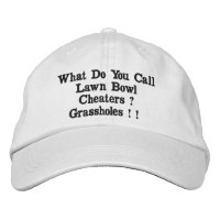 Drôle Cheaters à la pelouse, Casquette brodé