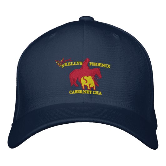 Brodée Edition spéciale Cabernet CHA Kelly Casquette Bleu (Devant)