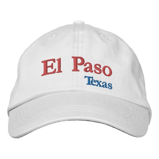 Brodée El Paso Texas Casquette de baseball brodé (Devant)