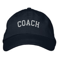 Entraîneur Casquette simple ajustable brodé Marine