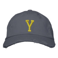 Épeler la lettre initiale Y Casquette de balle