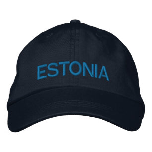 Brodée Estonie Casquette Customisé Eesti Kohandatud müts