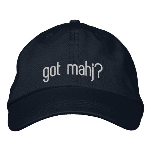 Brodée eu ai mahj? Casquette de Baseball (Devant)
