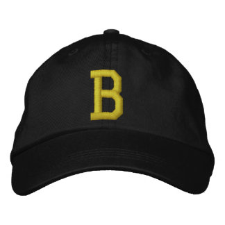 Brodée Expliquez-le Lettre initiale B Casquette de balle