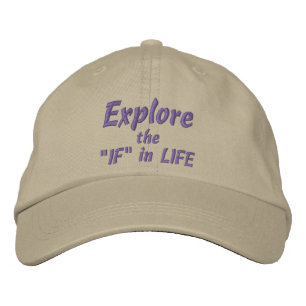 Brodée EXPLORER le "FI" dans le Casquette LIFE (Khaki)