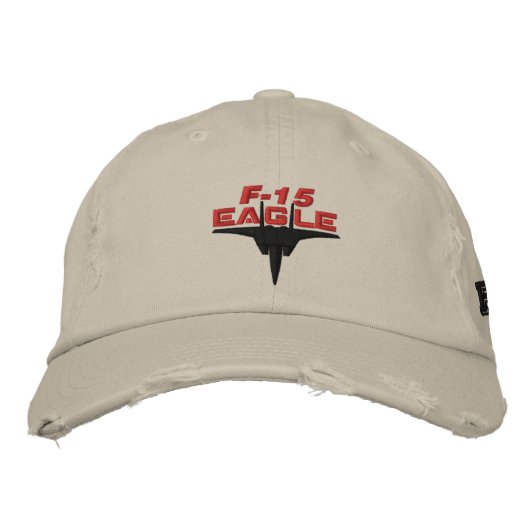 Brodée F-15 High Tech Eagle Casquette de golf (Devant)