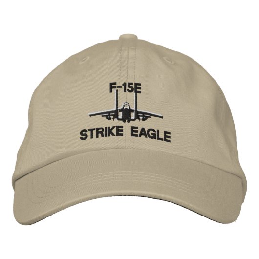 Brodée F-15E Casquette de golf (Devant)
