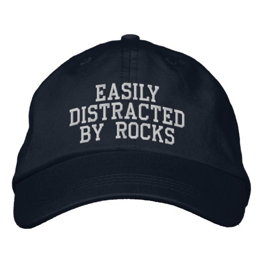 Brodée Facilement Distrait Par Les Roches | Casquette De (Devant)
