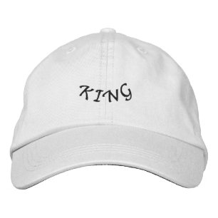 Brodée Faire une déclaration avec un Casquette blanc KING