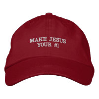 Faites de Jésus votre numéro un Casquette rouge