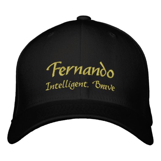 Brodée Fernando Nom Casquette / Casquette (Devant)