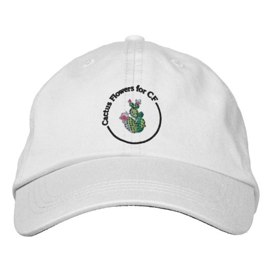 Brodée Fleurs de cactus pour casquette brodé des FC (Devant)