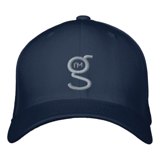 Brodée Flex Fit Casquette avec logo brodé Lt-Blue (Devant)