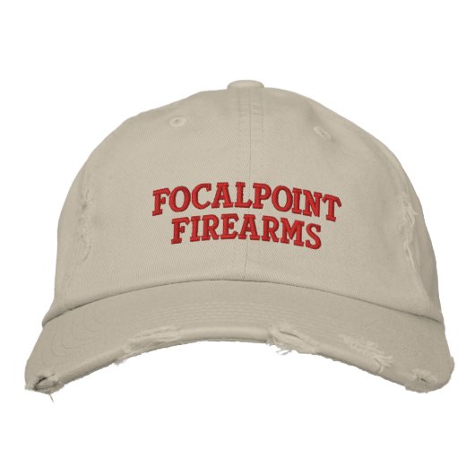 Brodée FocalPoint Casquette Chino en détresse armes à feu (Devant)
