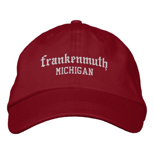 Brodée Frankenmuth Michigan Casquette de baseball brodé (Devant)