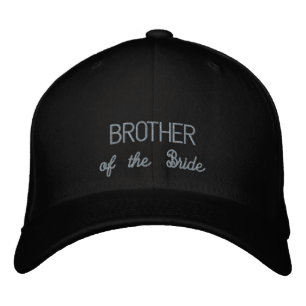 Brodée Frère du casquette de mariée