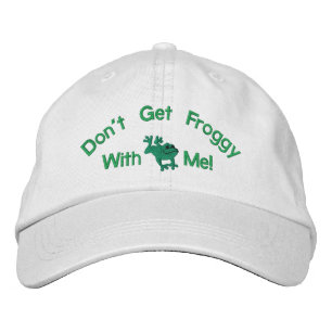 Brodée Funny Frog Casquette brodé