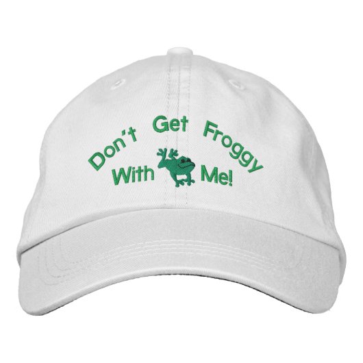 Brodée Funny Frog Casquette brodé (Devant)