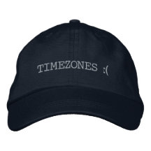 Fuseaux horaires tristes Casquette brodé