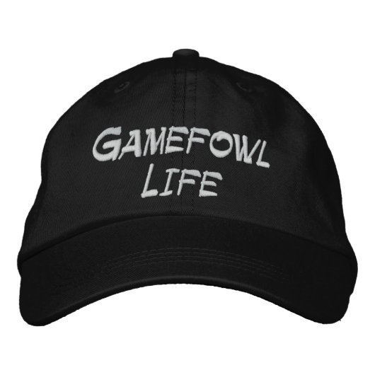 Brodée Gamefowl Casquette réglable à vie (Devant)