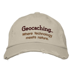 Brodée Geocaching Tech+Nature Casquette brodé
