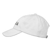 Brodée Géorgie brodé Casquette ajustable Cool gris (Gauche)