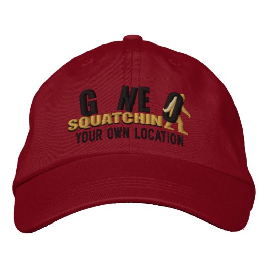 Brodée GONE SQUATCHIN Personnalisez-le ! Casquette d'empl (Devant)