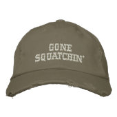 Brodée Gone Squatching - Casquette professionnel de chass (Devant)
