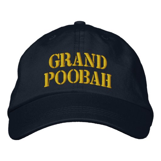Brodée GRAND POOBAH Casquette brodé (Devant)