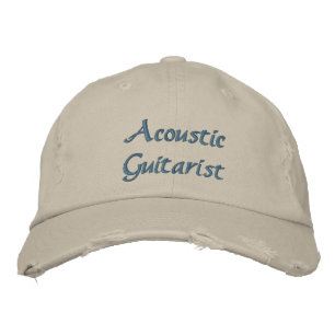 Brodée Guitariste acoustique Personnalisé Casquette brodé