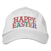 Brodée HAPPY EASTER Casquette par SRF (Devant)