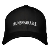 Brodée Hashtag #UNBREAKABLE FlexFit Casquette (Devant)