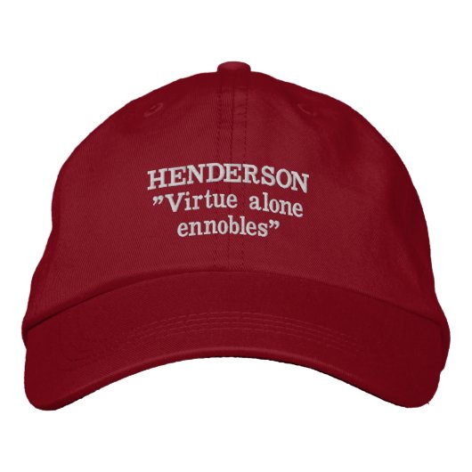 Brodée Henderson Clan Motto Casquette brodé (Devant)