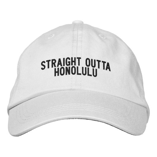 Brodée Honolulu, Casquette d'Hawaï (Devant)