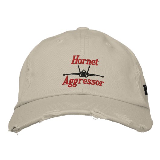 Brodée Hornet Aggressor Golf Casquette (Devant)