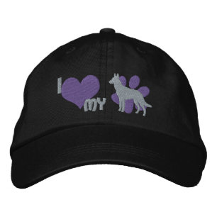 Brodée I Love my Belgian Malinois Embroder Casquette (Gre