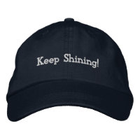 Inspirational Navy Réglable Casquette - "Keep Shin