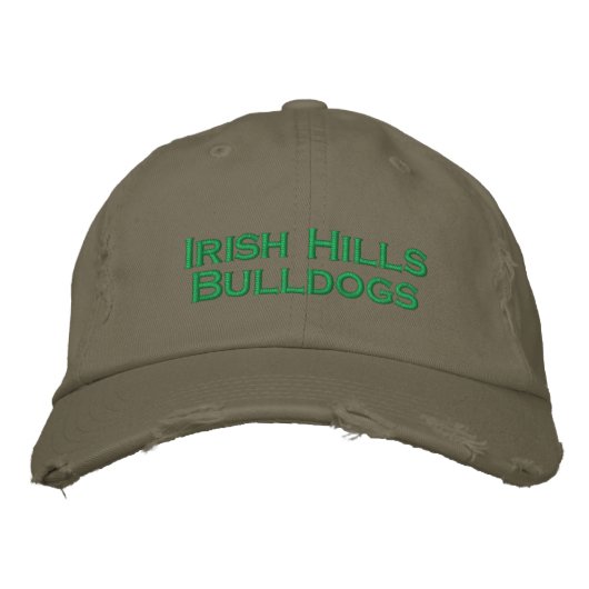 Brodée Irish Hills Bulldog Casquette (Devant)