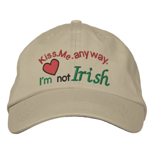 Brodée Irish St. Patrick's Casquette par SRF (Devant)